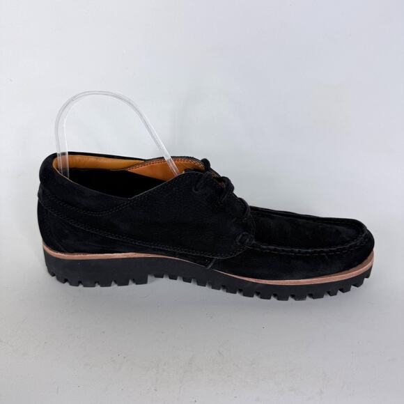 Timberland Jackson's Landing Oxford Men's 9 Black Lace-Up Low Top Moc Toe - Picture 3 of 10